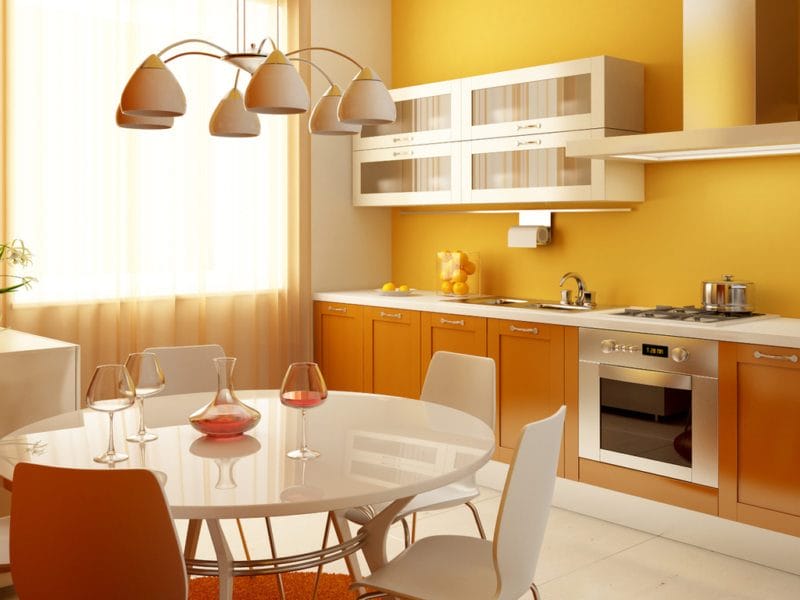 Кухня персикового цвета — идеальные варианты сочетания на 80 фото #9