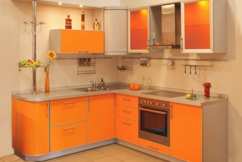 Кухня персикового цвета — идеальные варианты сочетания на 80 фото #54