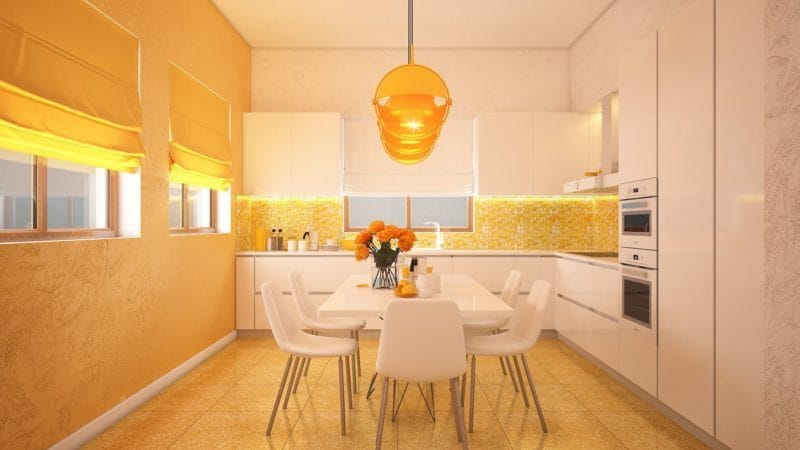 Кухня персикового цвета — идеальные варианты сочетания на 80 фото #57