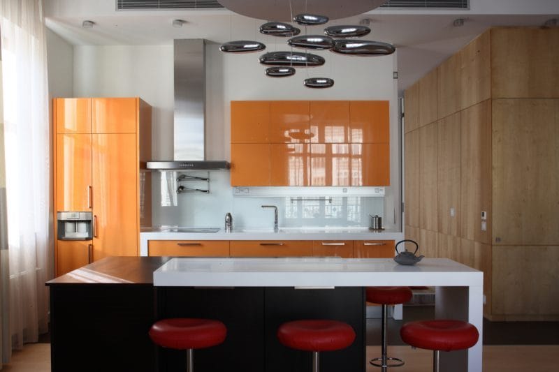 Кухня персикового цвета — идеальные варианты сочетания на 80 фото #58