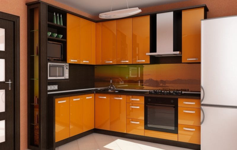 Кухня персикового цвета — идеальные варианты сочетания на 80 фото #62