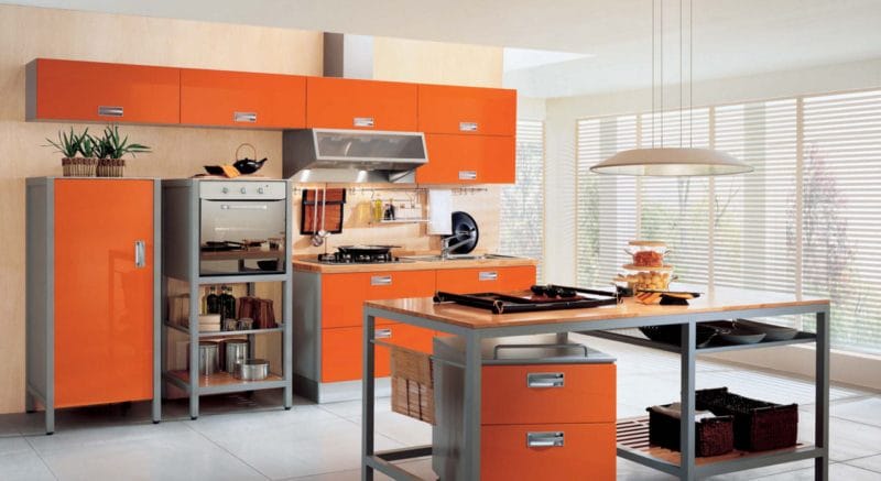 Кухня персикового цвета — идеальные варианты сочетания на 80 фото #63