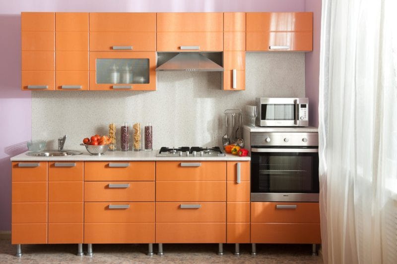 Кухня персикового цвета — идеальные варианты сочетания на 80 фото #12