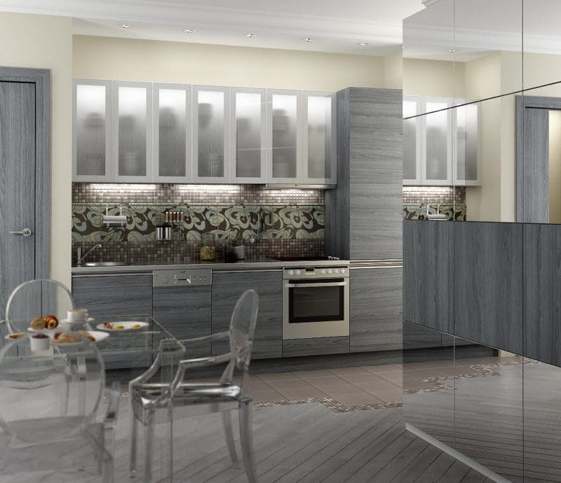 Кухня серого цвета — 65 фото монохромного дизайна в кухне #2