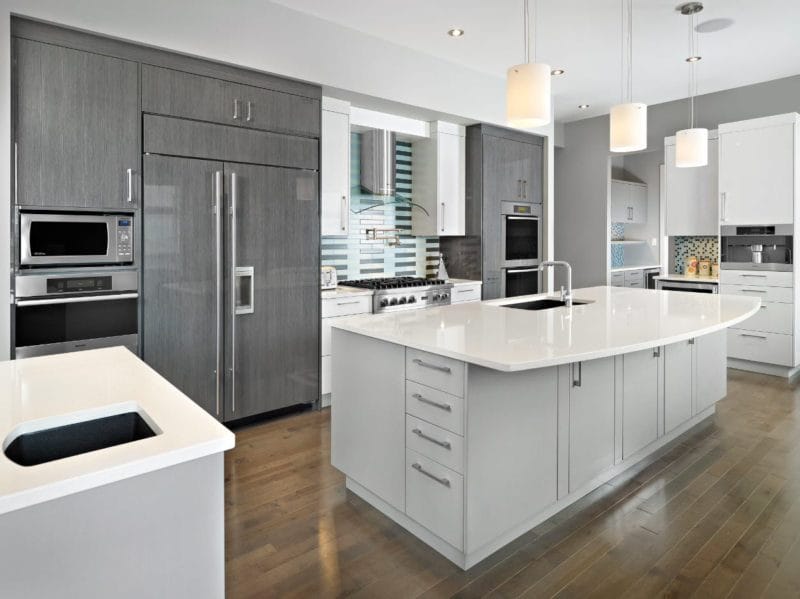 Кухня серого цвета — 65 фото монохромного дизайна в кухне #21