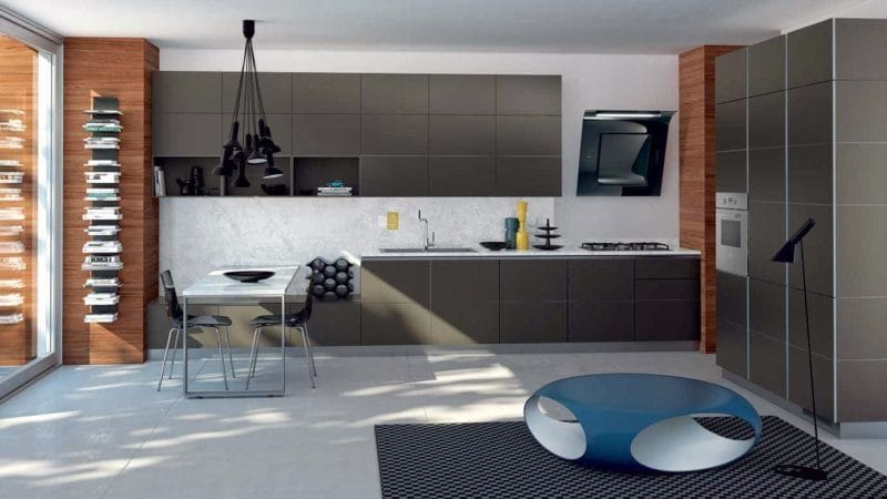 Кухня серого цвета — 65 фото монохромного дизайна в кухне #5