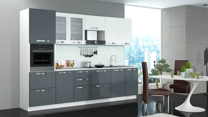 Кухня серого цвета — 65 фото монохромного дизайна в кухне #32