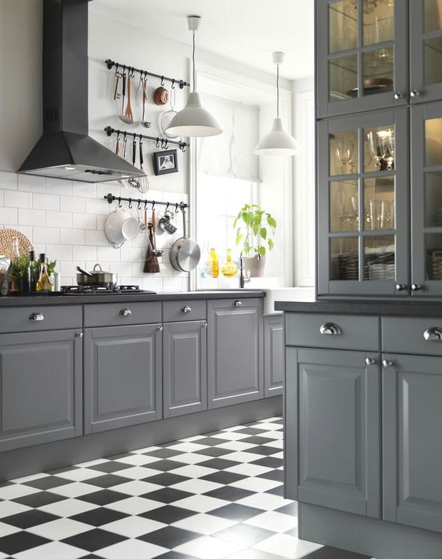 Кухня серого цвета — 65 фото монохромного дизайна в кухне #33