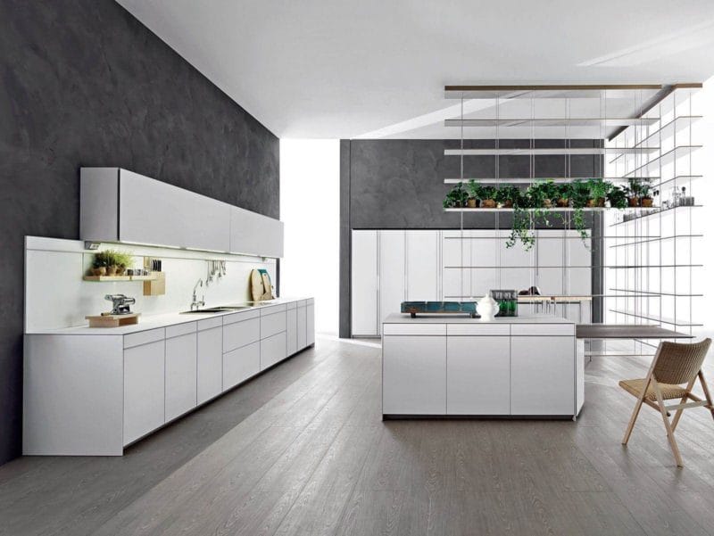Кухня серого цвета — 65 фото монохромного дизайна в кухне #39