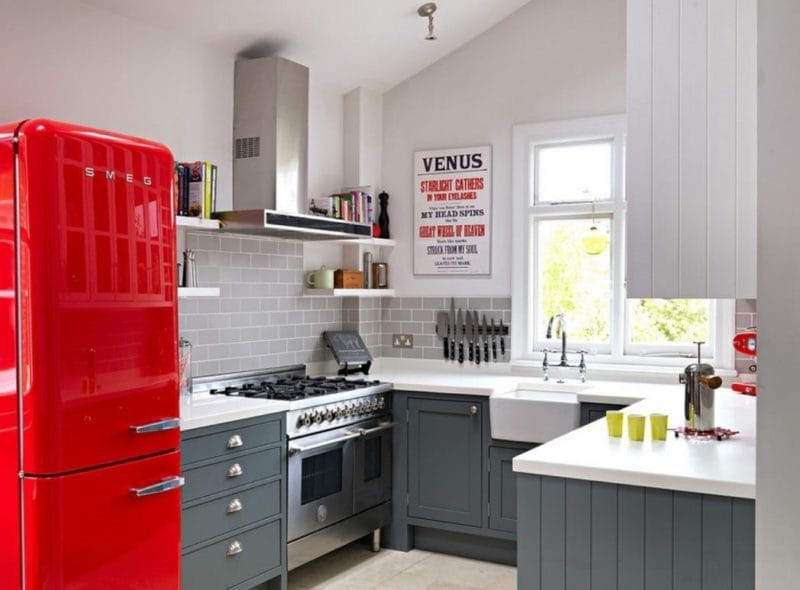 Кухня серого цвета — 65 фото монохромного дизайна в кухне #46