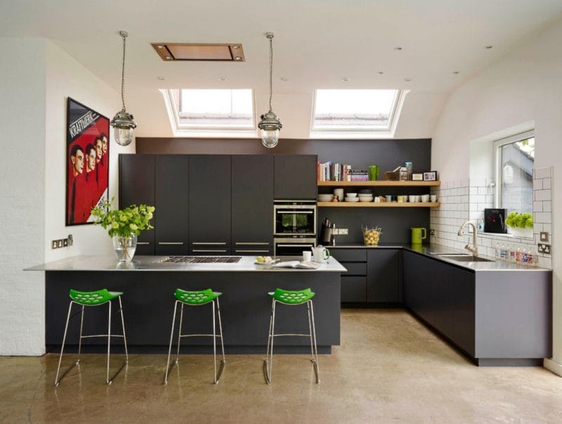 Кухня серого цвета — 65 фото монохромного дизайна в кухне #48
