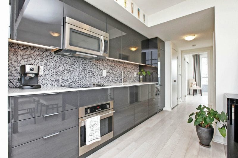 Кухня серого цвета — 65 фото монохромного дизайна в кухне #51