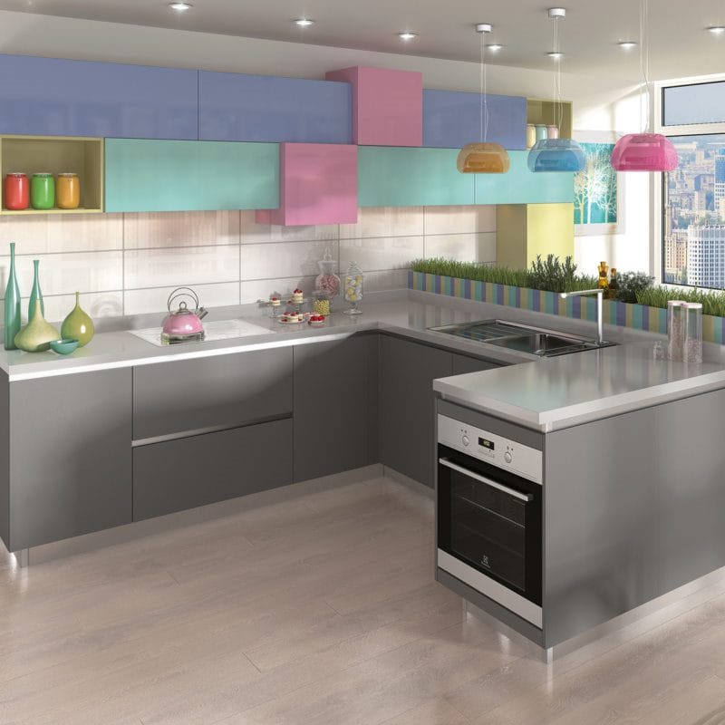 Кухня серого цвета — 65 фото монохромного дизайна в кухне #8