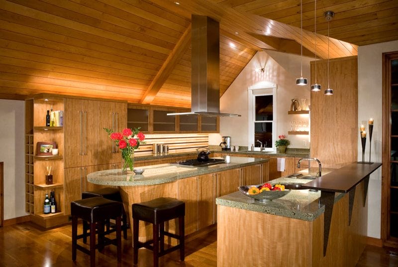 Кухня в стиле шале — фото примеры деревенского шарма в интерьере кухни #49