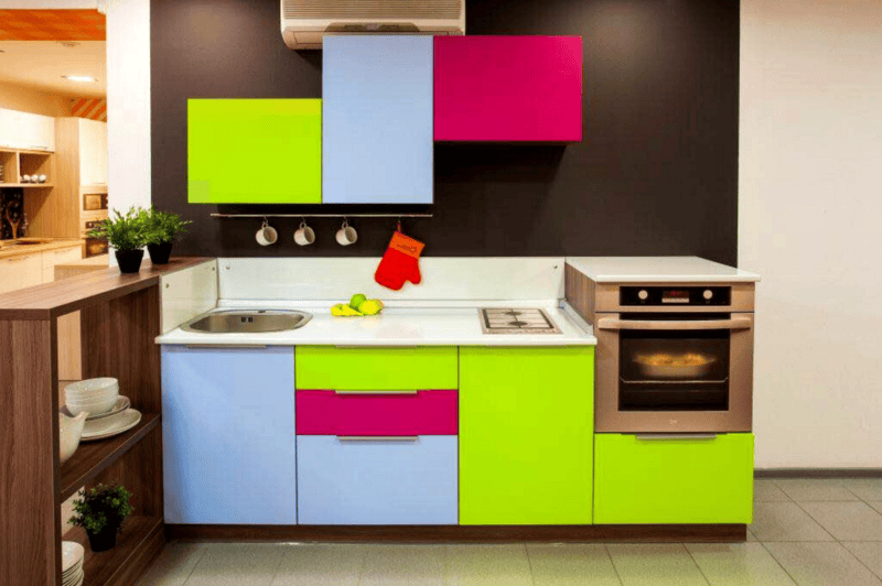 Кухня цвета лайм — обзор лучших вариантов сочного дизайна (55 фото) #9