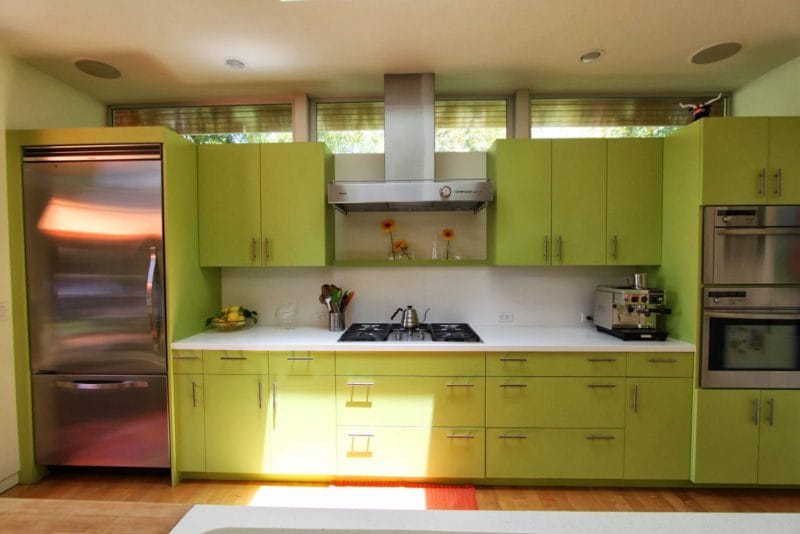 Кухня цвета лайм — обзор лучших вариантов сочного дизайна (55 фото) #33