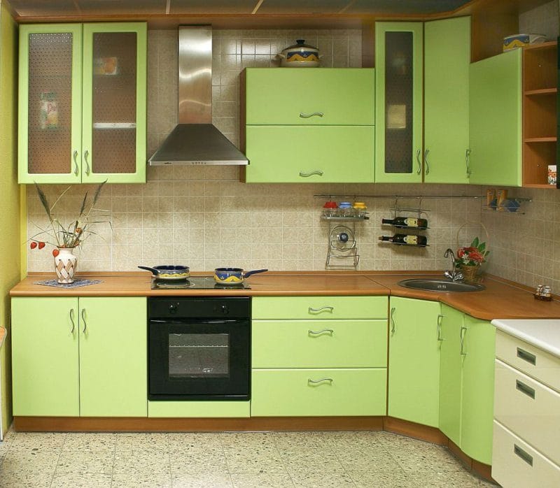 Кухня цвета лайм — обзор лучших вариантов сочного дизайна (55 фото) #35