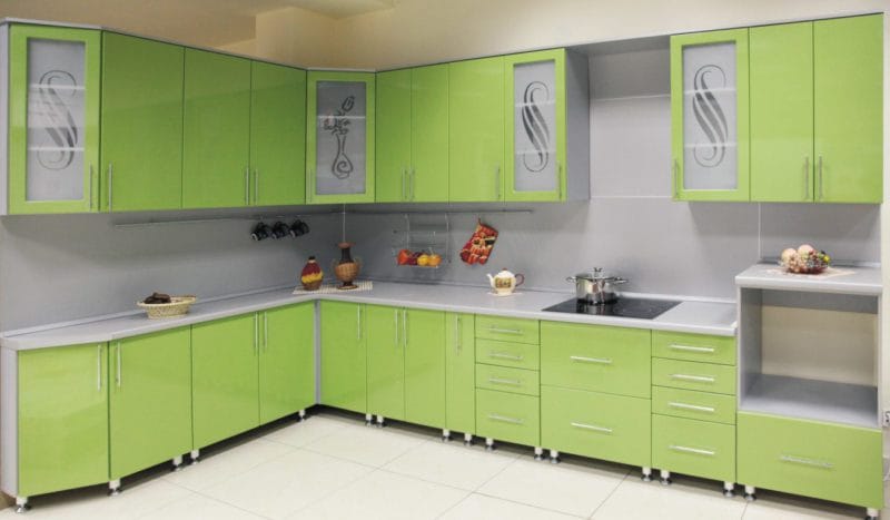 Кухня цвета лайм — обзор лучших вариантов сочного дизайна (55 фото) #22