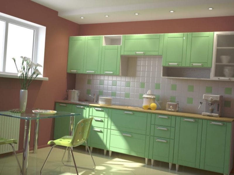 Кухня фисташкового цвета — 75 фото идеального сочетания в интерьере #25