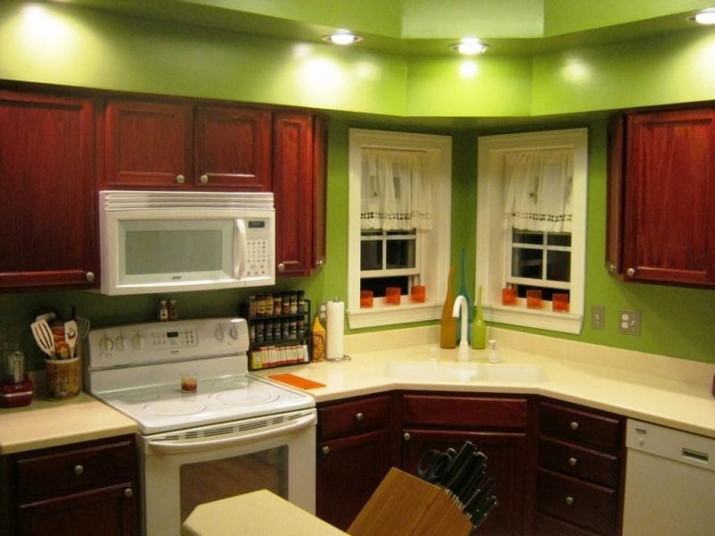 Кухня фисташкового цвета — 75 фото идеального сочетания в интерьере #43
