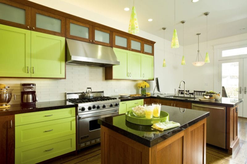 Кухня фисташкового цвета — 75 фото идеального сочетания в интерьере #61