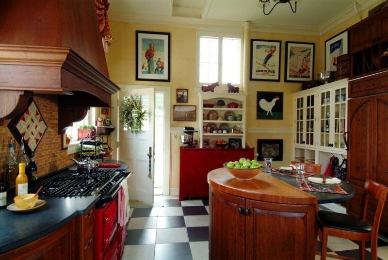 Кухня в колониальном стиле — нестандартное решение современного дизайна (65 фото) #23