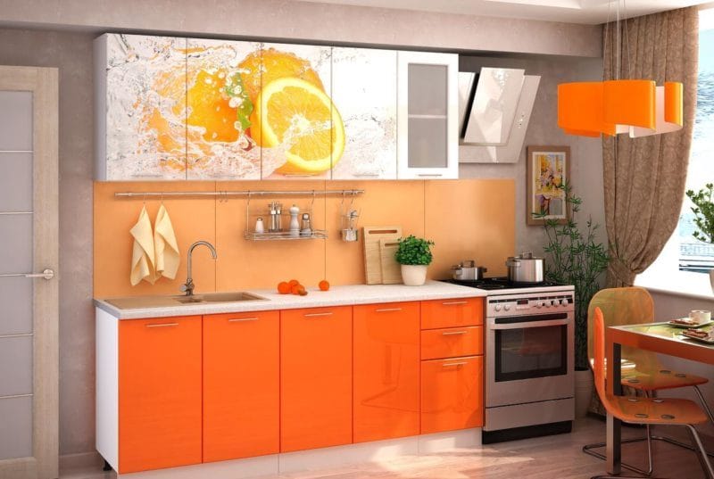 Кухня в оранжевом цвете: варианты идеально сочетания дизайна оранжевого цвета (75 фото) #22