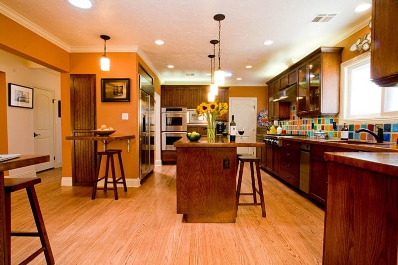 Кухня в оранжевом цвете: варианты идеально сочетания дизайна оранжевого цвета (75 фото) #29