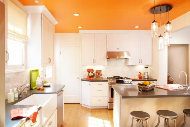 Кухня в оранжевом цвете: варианты идеально сочетания дизайна оранжевого цвета (75 фото) #3