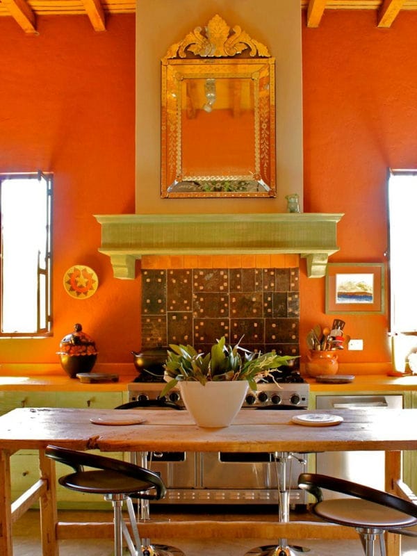 Кухня в оранжевом цвете: варианты идеально сочетания дизайна оранжевого цвета (75 фото) #16
