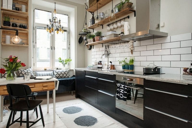 Кухня в скандинавском стиле — 80 фото идей современного интерьера #35