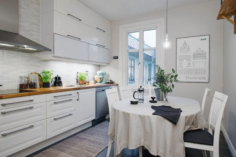 Кухня в скандинавском стиле — 80 фото идей современного интерьера #46