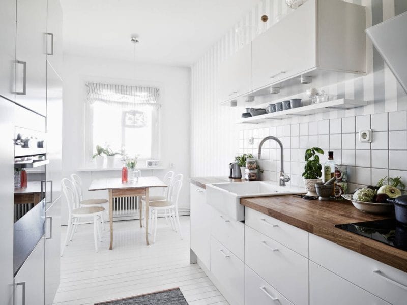 Кухня в скандинавском стиле — 80 фото идей современного интерьера #59