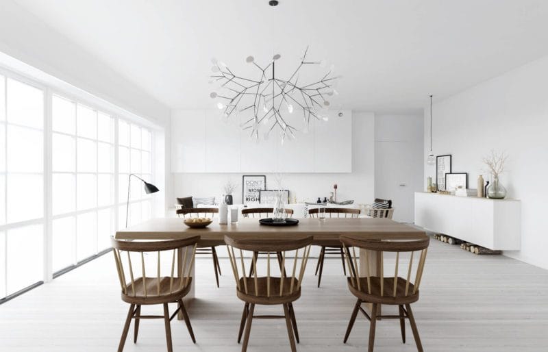 Кухня в скандинавском стиле — 80 фото идей современного интерьера #61