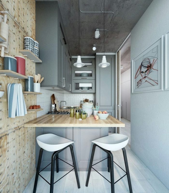 Кухня в скандинавском стиле — 80 фото идей современного интерьера #26