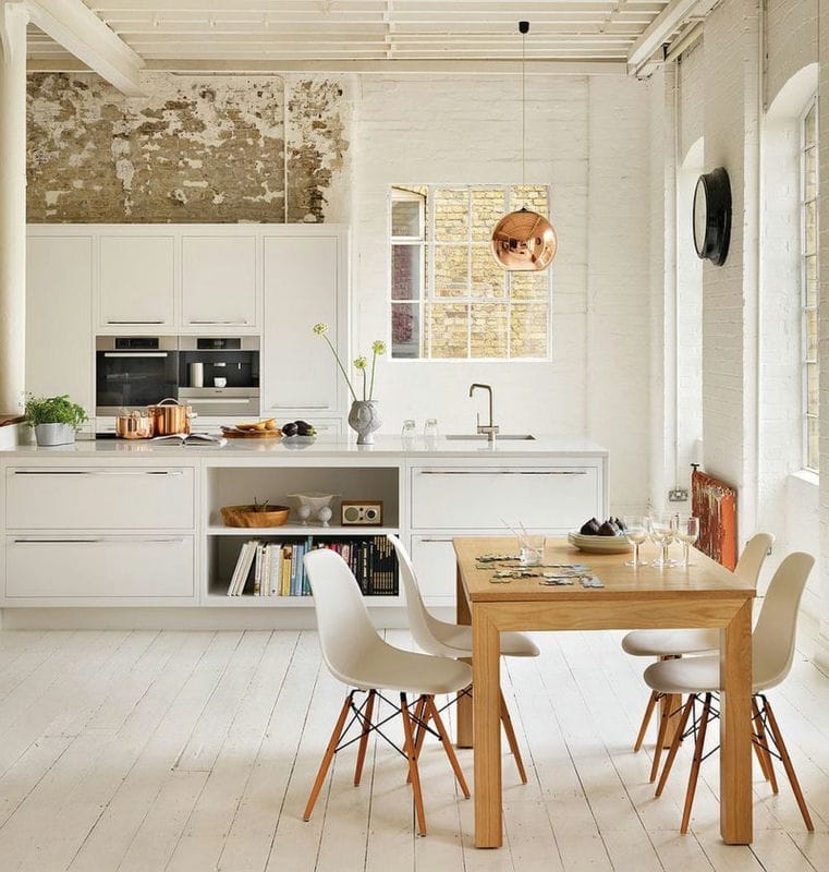 Кухня в скандинавском стиле — 80 фото идей современного интерьера #71
