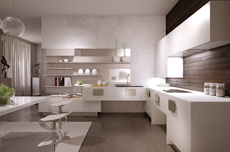 Кухня в стиле конструктивизм — нестандартный дизайна на 55 фото #55