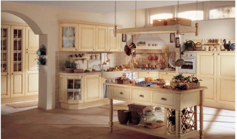 Кухня в стиле прованс: секреты и элементы стиля. 95 фото вариантов дизайна! #31