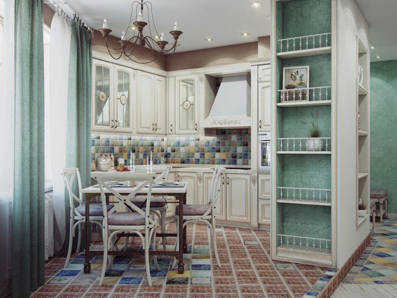 Кухня в стиле прованс: секреты и элементы стиля. 95 фото вариантов дизайна! #55