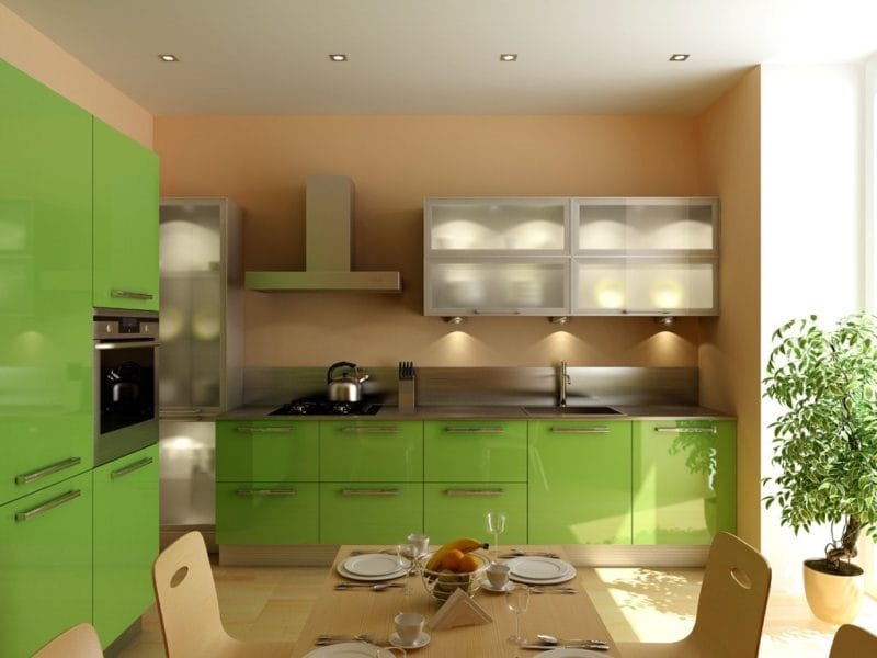 Кухня салатового цвета — 55 фото идей дизайна + правила сочетания! #17
