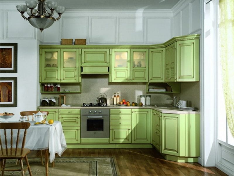 Кухня салатового цвета — 55 фото идей дизайна + правила сочетания! #12