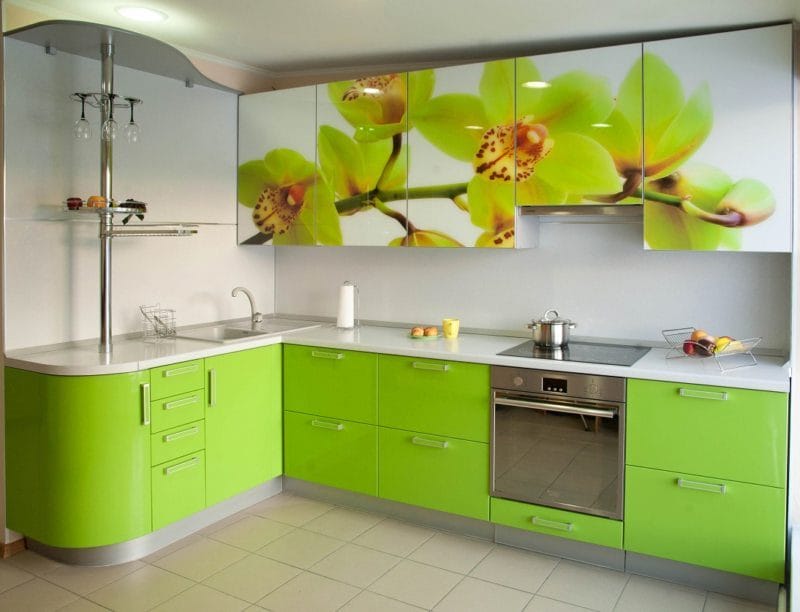Кухня салатового цвета — 55 фото идей дизайна + правила сочетания! #22