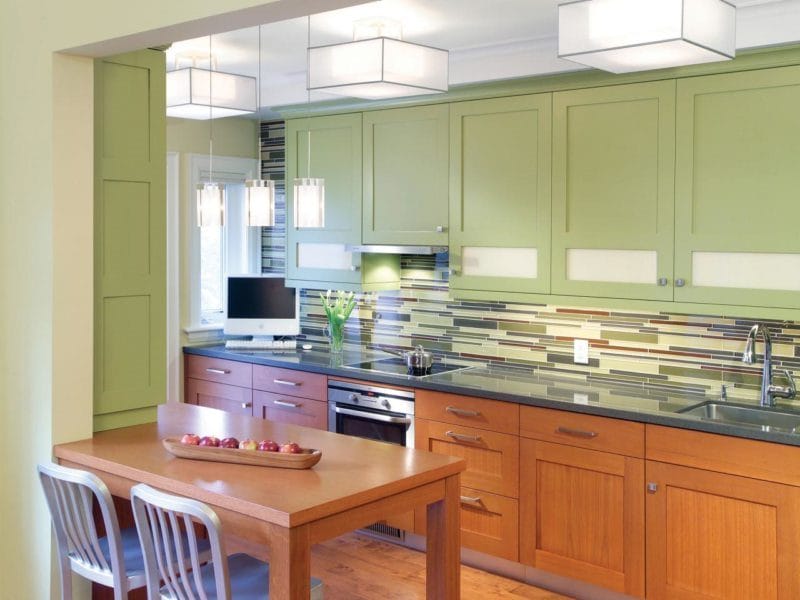 Кухня оливкового цвета — оформляем стильно и со вкусом! (85 фото идей) #5