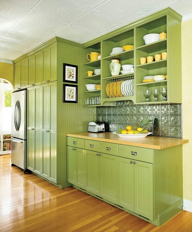 Кухня оливкового цвета — оформляем стильно и со вкусом! (85 фото идей) #4