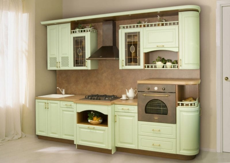 Кухня оливкового цвета — оформляем стильно и со вкусом! (85 фото идей) #26