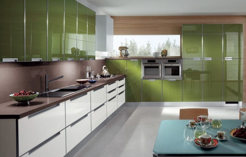 Кухня оливкового цвета — оформляем стильно и со вкусом! (85 фото идей) #39