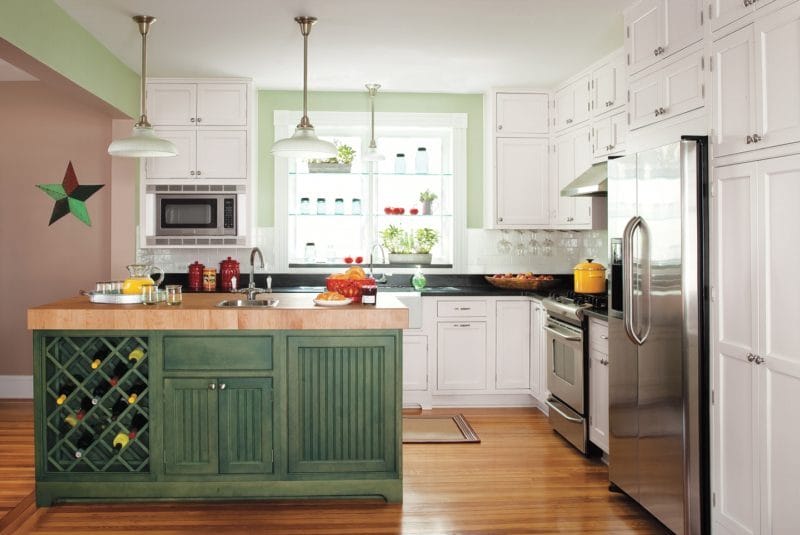 Кухня оливкового цвета — оформляем стильно и со вкусом! (85 фото идей) #56