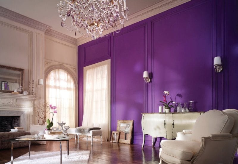 Фиолетовая гостиная — практические советы идеального сочетания (77 фото) #33