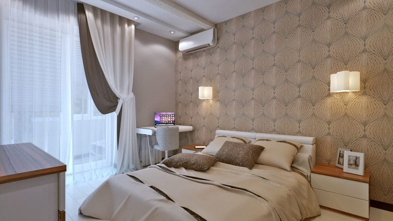 Бежевая спальня — советы по оформлению стильного дизайна на 80 фото #8