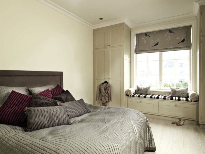 Бежевая спальня — советы по оформлению стильного дизайна на 80 фото #59
